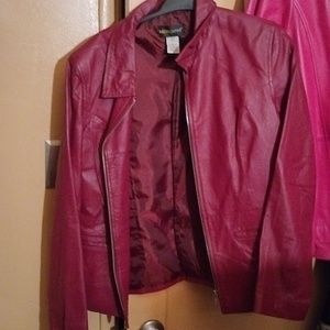 Metro style leather jacket